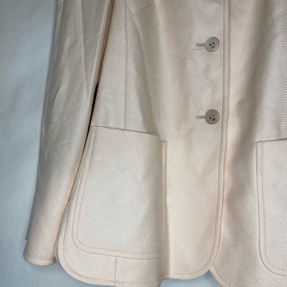 Escada Cashmere/Silk Vintage Professional Peachy Pink Women's Jacket Sz 36 - Picture 4 of 9